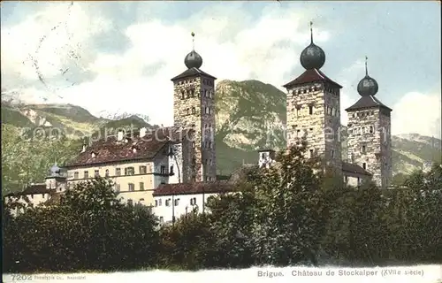 Brigue Chateau de Stockalper XVII siecle Schloss / Brig /Bz. Brig