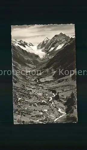 Loetschental Alpenpanorama Langgletscher Kippel Kat. Kippel