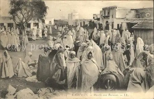 Kairouan Qairawan Marche aux Burnous Kat. Tunesien