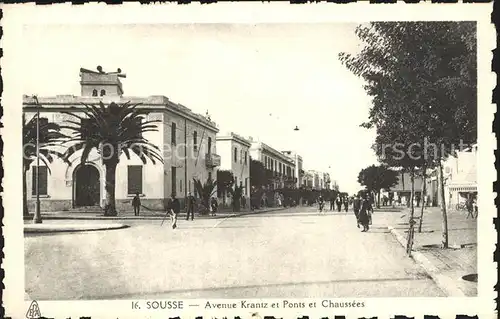 Sousse Avenue Krantz et Ponts et Chaussees Kat. Tunesien