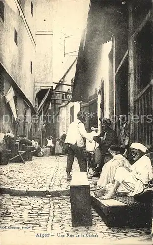 Alger Algerien Une Rue de la Casbah / Algier Algerien /