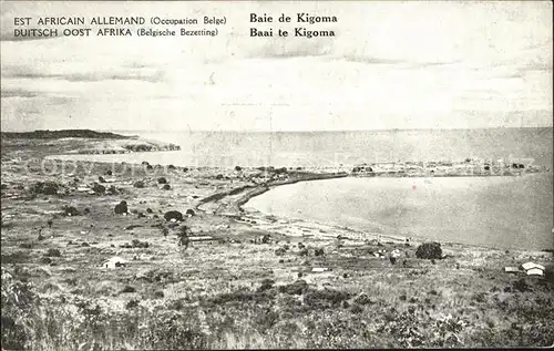 Kigoma Baie Est Africain Allemand Occupation Belge Kat. Tansania