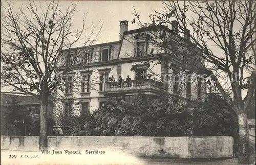 Serrieres Neuchatel Villa Jean Voegeli Kat. Neuchatel