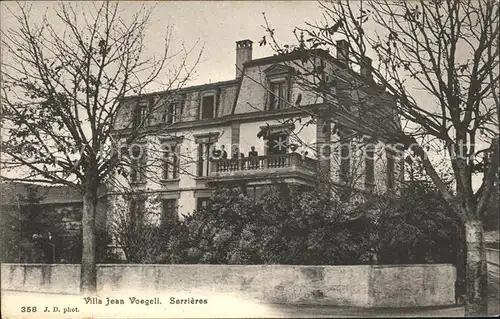 Serrieres Neuchatel Villa Jean Voegeli Kat. Neuchatel