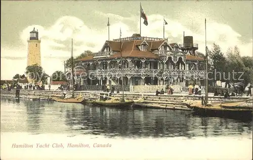 Hamilton Can. Hamilton Yacht Club Lighthouse Kat. Kanada