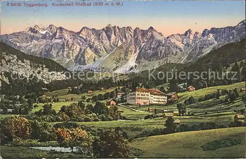 Rietbad Kuranstalt Alpenpanorama Kat. Nesslau