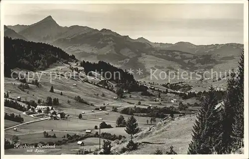 Rietbad Kurhaus Panorama mit Speer Appenzeller Alpen Kat. Nesslau