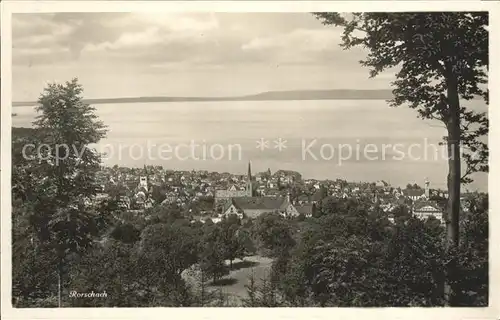 Rorschach Bodensee Panorama Seeblick Kat. Rorschach