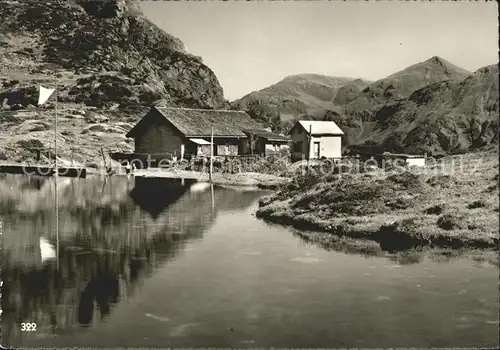 Murgsee Fischerhuette und Passantenhaus / Murgseefurggel /Rg. Muehlehorn