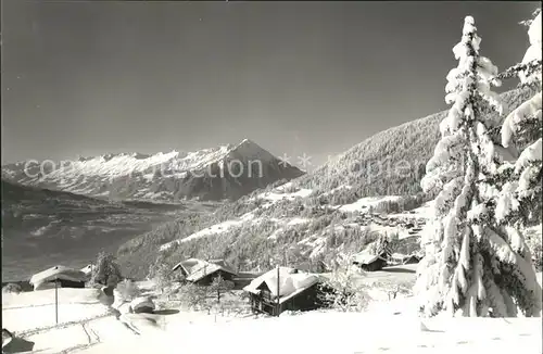 Waldegg Beatenberg Winterpanorama mit Wildhorn Niesen / Beatenberg /Bz. Interlaken