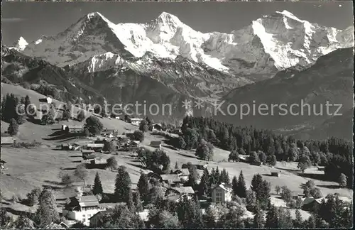 Waldegg Beatenberg Finsteraarhorn Eiger Moench Jungfrau Berner Alpen / Beatenberg /Bz. Interlaken