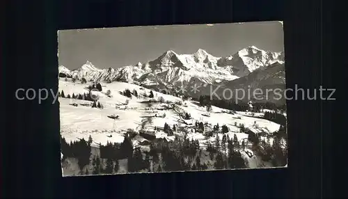 Waldegg Beatenberg Gesamtansicht mit Alpenpanorama Berner Alpen / Beatenberg /Bz. Interlaken