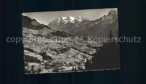 Reichenbach Scharnachtal Panorama Bluemlisalp Berner Alpen / Scharnachtal /Bz. Frutigen