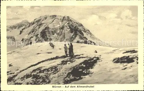 Muerren BE Auf dem Allmendhubel Bergtour Berner Alpen Kat. Muerren