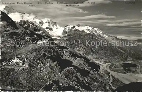 Sustenstrasse Bergrestaurant Sustenpasshoehe Alpenpanorama Kat. Susten