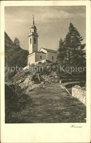 Coltura Kirche San Pietro Heimatkarte Kat. Bergell