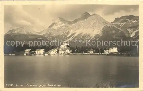 Arosa GR mit Obersee und Furkahorn Kat. Arosa