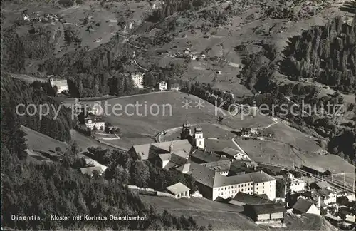 Disentis GR Kloster mit Kurhaus Disentiserhof Kat. Disentis