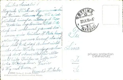 Disentis GR Kloster mit Kurhaus Disentiserhof Kat. Disentis
