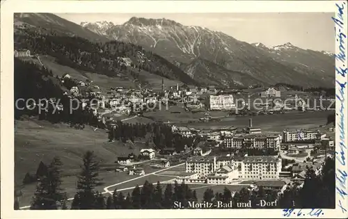 St Moritz Dorf GR und Bad Kat. St Moritz