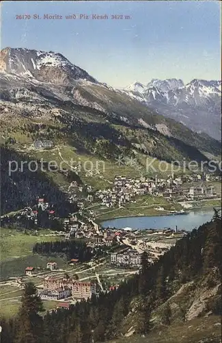 St Moritz GR mit Piz Kesch Kat. St Moritz