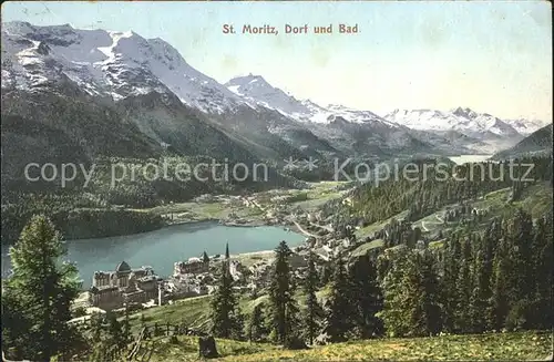 St Moritz GR Dorf und Bad Kat. St Moritz