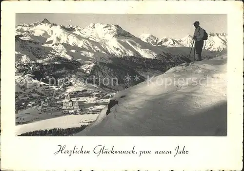 St Moritz GR Neujahrskarte  Kat. St Moritz