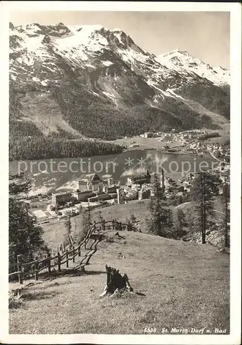 St Moritz Dorf GR und Bad Kat. St Moritz