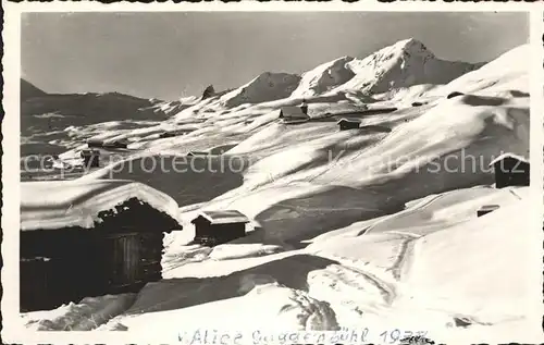 Arosa GR Skigebiet Berghuetten Kat. Arosa