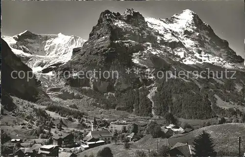 Grindelwald Fieschenhoerner Hoernli und Eiger Kat. Grindelwald