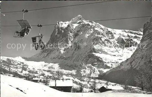 Grindelwald Bergbahn First mit Wetterhorn Kat. Grindelwald