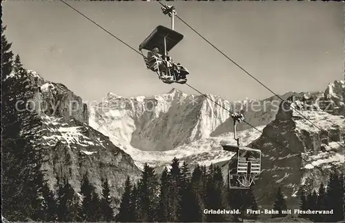 Grindelwald First Bahn mit Flescherwand Kat. Grindelwald