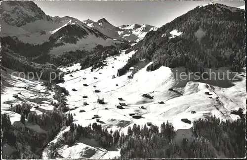 Gilbach Adelboden BE mit Ammertenspitz Regenbolshorn Kat. Adelboden