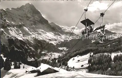 Grindelwald Sessellift mit Eiger Kat. Grindelwald