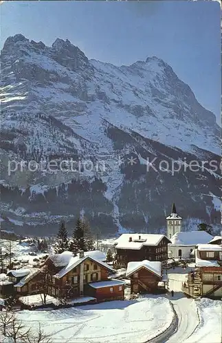 Grindelwald Dorfpartie mit Eiger Kat. Grindelwald