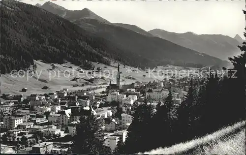Davos Platz GR mit Aelplihorn Tinzenhorn / Davos /Bz. Praettigau-Davos