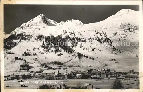 Davos Dorf GR mit Parsennbahn / Davos /Bz. Praettigau-Davos