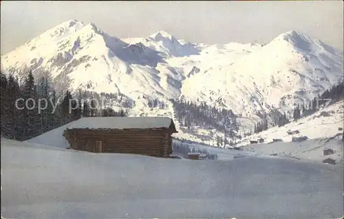 Davos Dischma GR Berghuette / Davos /Bz. Praettigau-Davos