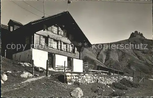 Adelboden Berghotel Engstligenalp Tschingelochtighorn Berner Alpen Kat. Adelboden