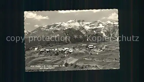 Feldis GR Panorama mit Ringelspitz Alpen Kat. Feldis Veulden