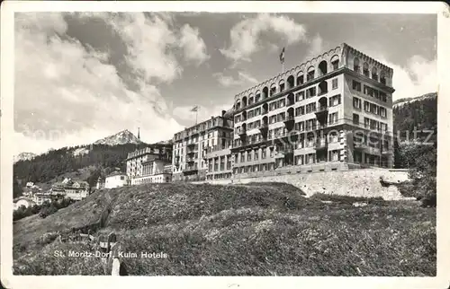 St Moritz GR Kulm Hotels Kat. St Moritz