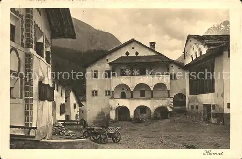 Schuls GR Dorfpartie Karren Serie "Heimat" Kat. Scuol