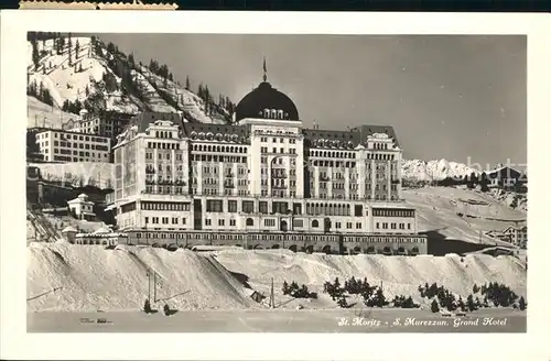 St Moritz GR Grand Hotel Kat. St Moritz