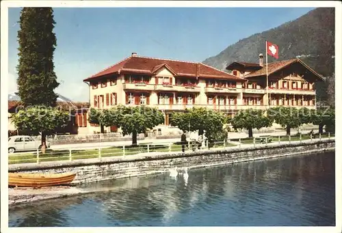 Boeningen Hotel Seiler au Lac Flagge Brienzersee Kat. Interlaken