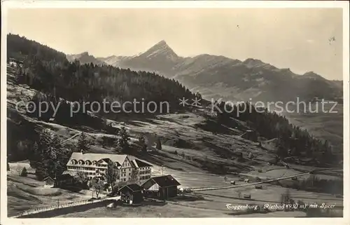 Rietbad Panorama mit Speer Appenzeller Alpen Kat. Nesslau