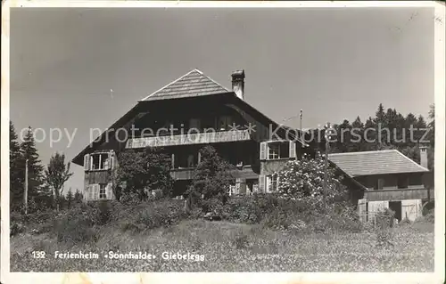 Giebelegg Ferienheim Sonnhalde Kat. Rueti Riggisberg