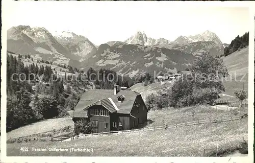 Turbachtal Pension Gifferhorn Alpenpanorama Kat. Turbach
