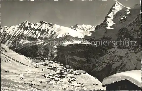 Muerren BE mit Eiger Lauberhorn und Wetterhorn Kat. Muerren