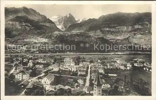 Meiringen BE mit Well  und Wetterhorn Kat. Meiringen