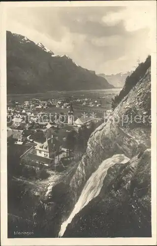 Meiringen BE mit Wasserfall Kat. Meiringen